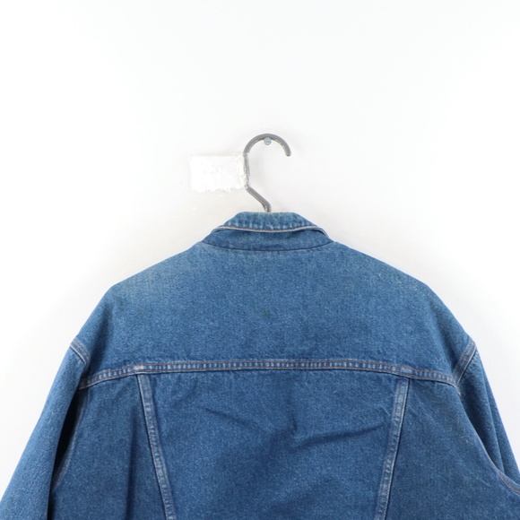 Vintage 90s GAP Flannel Lined Denim Jacket USA - Picture 6 of 7